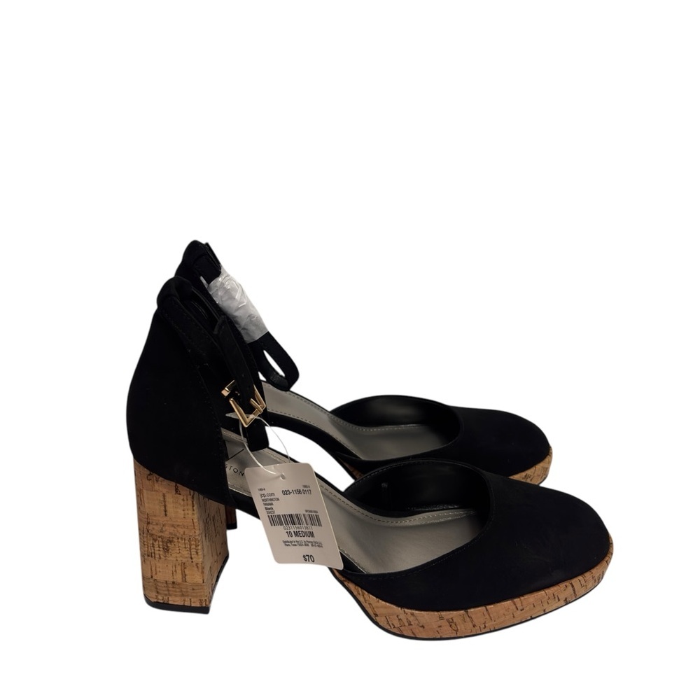 WORTHINGTON PANAMA BLACK WOMEN HEEL SIZE 10 BRAND NEW WITH TAGS MSRP$70